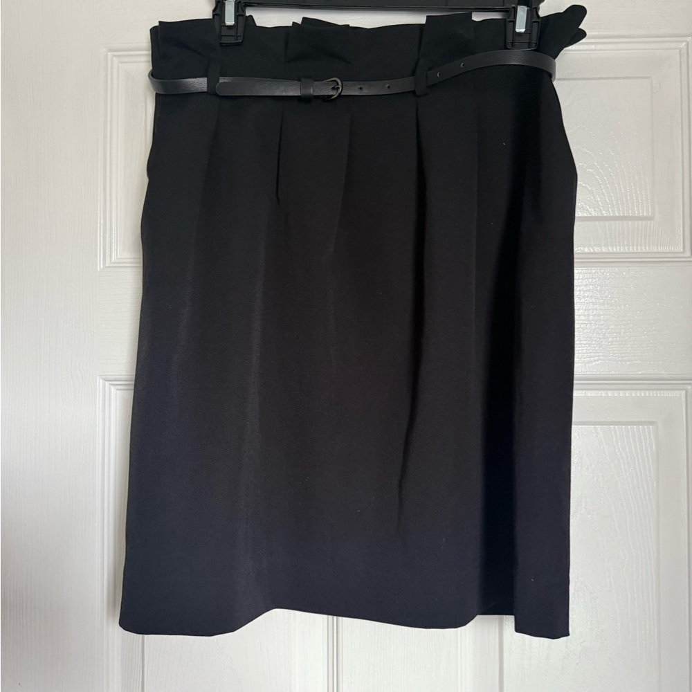The Limited Black Pencil Skirt with Belt